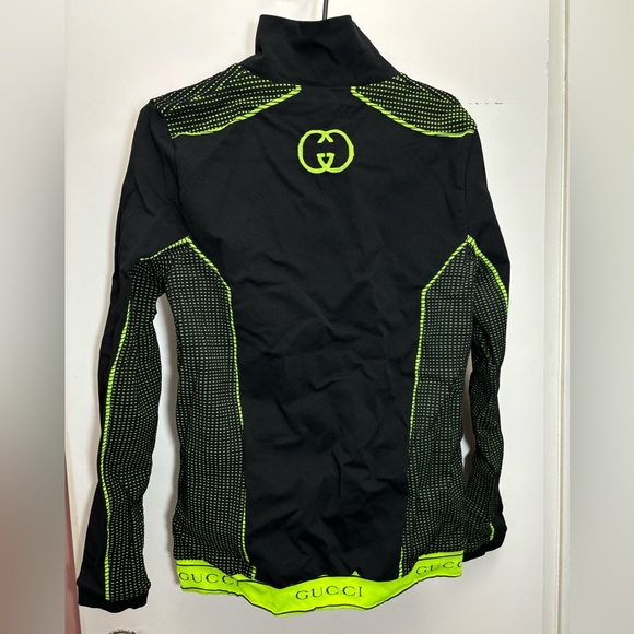 New Gucci Mens sz Large L Black Neon Green Track Jacket
$2600 Zip up - Picture 3 of 4